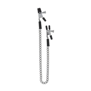 Adjustable Alligator Nipple Clamps With Chain Sensation Play Gear for Pinch and Tug