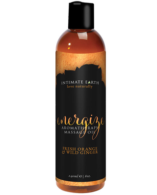 Energizing Aromatherapy Orange & Ginger Scented Massage Oil