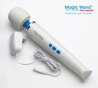 Magic Wand Cordless Rechargeable Vibrator with Silicone Head