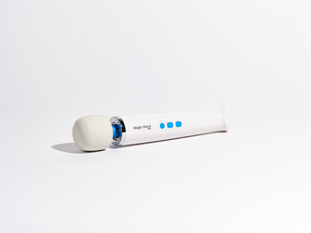 Magic Wand Mini Cordless Rechargeable Vibrator with Silicone Head  Self  Serve Toys