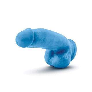 Ocean Water Girthy Dual-Density Silicone Dildo with Suction Base