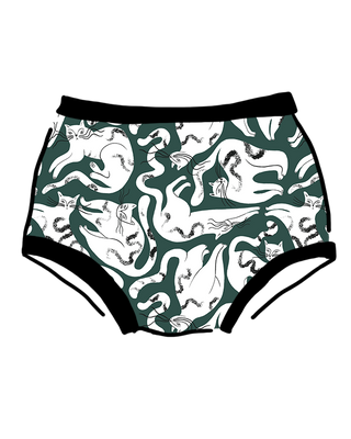 Purrfect Organic Cotton Full-Coverage Briefs with Cat Print