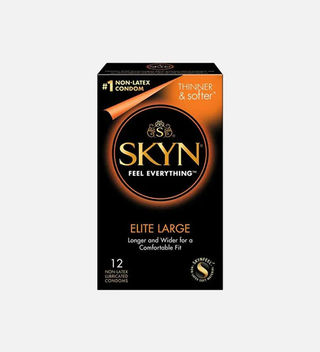 SKYN Elite Large Polyisoprene Ultra-Thin Non-Latex Condoms x12 Pack for Bigger Sizes