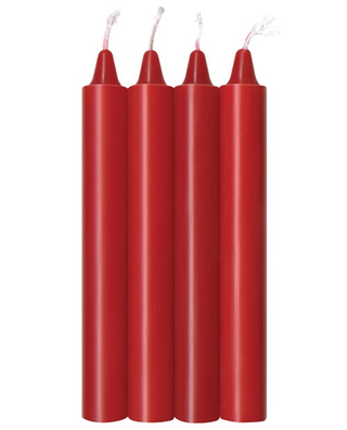 Set of 4 Skin-Safe Drip Candles for Temperature & Sensation Play