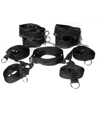 Ultimate Bed Bondage Kit Adjustable Under-Mattress Restraints with Padded Cuffs for Any Mattress Size
