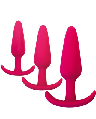 Up, Up and Away Anal Training Set 3 Silicone Butt Plugs in Graduated Sizes