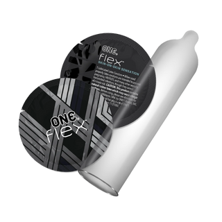 ONE Flex Graphene Vegan Latex Condoms Ultra Thin Enhanced Sensation x 10 Pack
