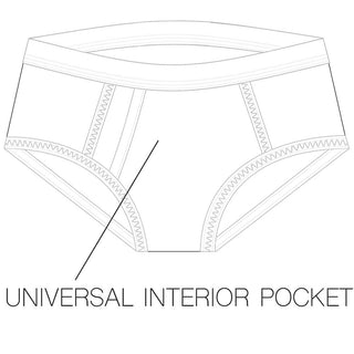 Shift Breathable Cotton Packing Brief with Side Pocket and Roomy Fit
