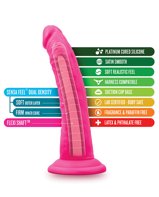 Ally Dual Density Harness Compatible Realistic Dildo with Suction Cup
