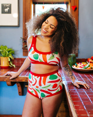 Hot Pepper High Rise Briefs Spicy Full-Coverage Underwear