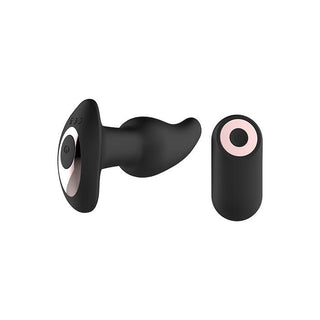 Rim Twister Remote-Controlled Girthy Vibrating Plug with Rotating Neck and Curve