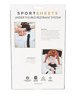 Ultimate Bed Bondage Kit Adjustable Under-Mattress Restraints with Padded Cuffs for Any Mattress Size
