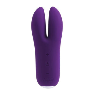 Kat’s Meow Compact Dual Motor Curved Split Tip Rechargeable Vibrator