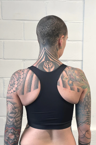 Origami Half Chest Binder for Everyday Compression with Flexible Fit