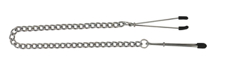 Tweezer Nipple Clamps Adjustable  Rubber-Tipped with Connecting Chain