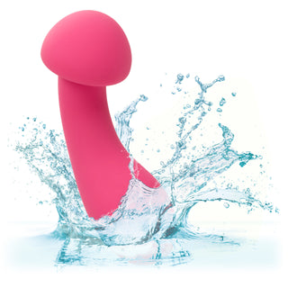 Magic Mushroom Curved Mini Wand Vibrator for Internal and External Stimulation