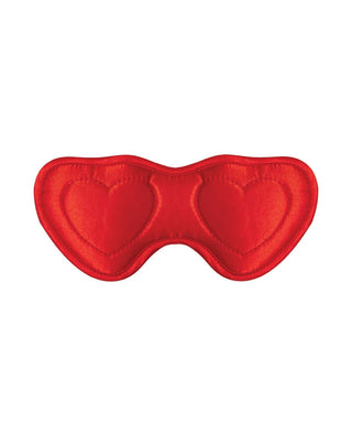 HEART EYES BLINDFOLD RED