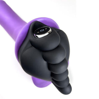 HoneyBunch Soft Silicone Grindable Nubbed Texture Stimulator And Dildo Base with Vibe Slot