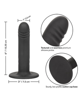 Infinity Ridged Angled Harness Compatible Silicone Suction Cup Dildo
