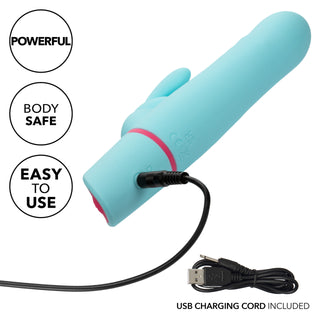 Whirly Rabbit Rechargeable Vibrating Rabbit-Style Stimulator with Spinning Shaft and Rotating Beads
