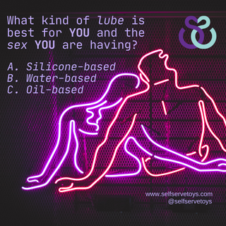 What kind of lube is best for YOU and the sex YOU are having -2