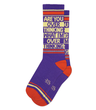 ARE YOU OVER THINKING WHAT IM OVER THINKING SOCKS