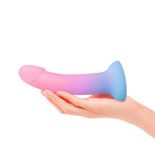 Utopia Flexible Medium Curved Silicone Dildo with Suction Cup and Harness Compatibility