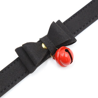 CAT COLLAR WITH BOW & BELL (V)