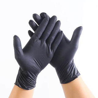 Black Nitrile Gloves for Safer Intimacy and Play – 12 Pack X-Small