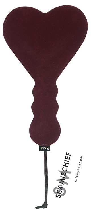 Enchanted Heart Paddle Soft Fur and Firm Impact Dual-Sided Vegan Impact Toy