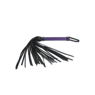 Gleaming Purple Flogger with Soft Thuddy Falls for Sensual Impact