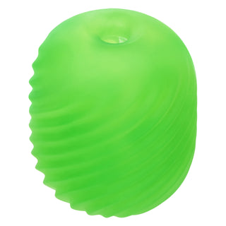 Green Apple Reversible Stretchy Textured Stroker with Nubby Interior