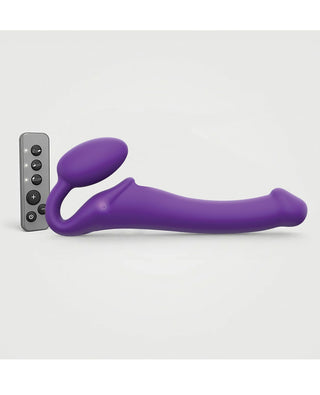 Bendy Medium Vibe Remote Control Rechargeable Vibrating Strapless Strap-On with Adjustable Neck