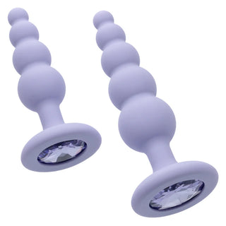 Gemstone Dreams Beginner-Friendly Silicone Plugs with Beaded Ridges