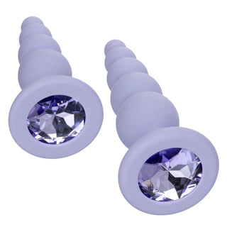 Gemstone Dreams Beginner-Friendly Silicone Plugs with Beaded Ridges