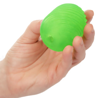 Green Apple Reversible Stretchy Textured Stroker with Nubby Interior
