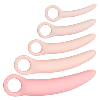 Inspire Flexible & Ergonomic Silicone Vaginal Dilator Set with Finger Loops