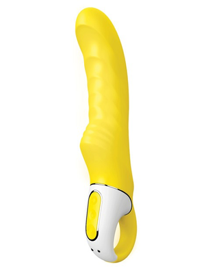 Sunshine Vibrator Curved, Flexible Silicone Vibe with Looped Handle