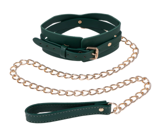 Indica Cutout Collar & Leash for Stylish Submissive Play