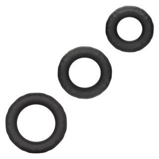 3D SUPREME 3-PIECE SILICONE COCK RING SET