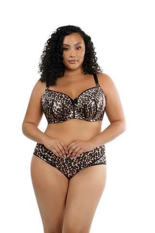 SAPPHO HIGH WAIST BRIEF -Leopard