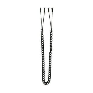 BLACK TWEEZER NIPPLE CLAMPS w/ CHAIN