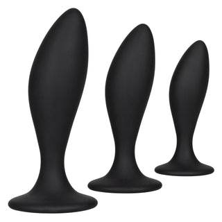 Subtle Curves Set of Three Dildos with Suction Cup for Gradual Increase in Sensation