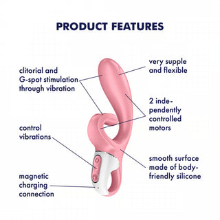 Flirty Friend Dual Motor Vibrator for Girthy G-Spot and Clitoral Stimulation