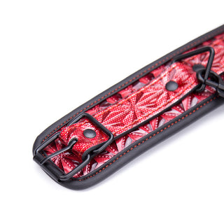 RUBY RED AND BLACK CUFFS